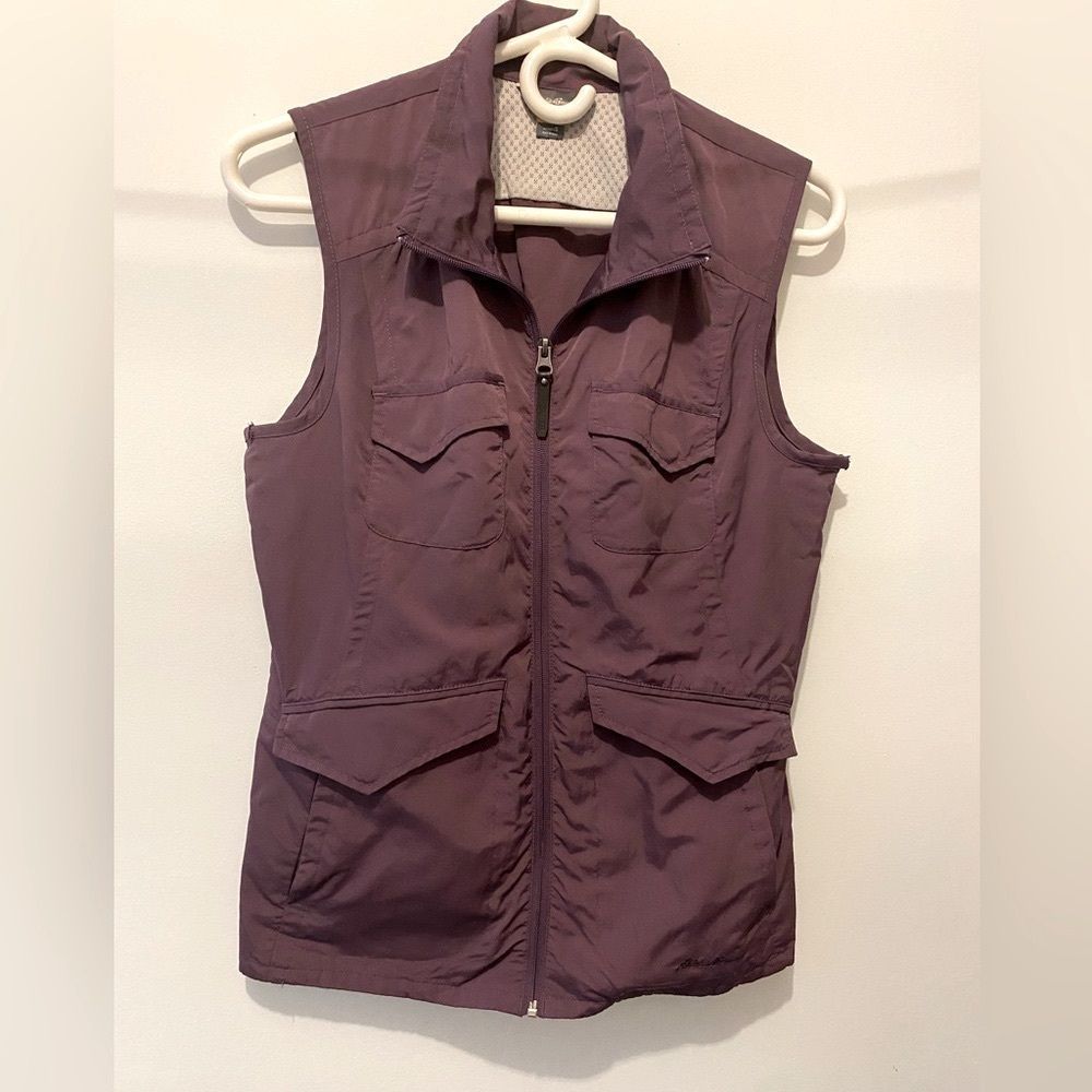 Women's Purple Sleeveless Jacket